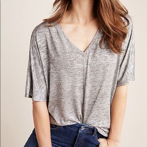 NWT Anthropologie Radiant Shimmer Top Shirt Medium